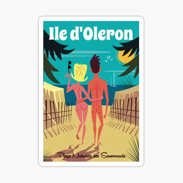 Ile d'Oleron poster Sticker