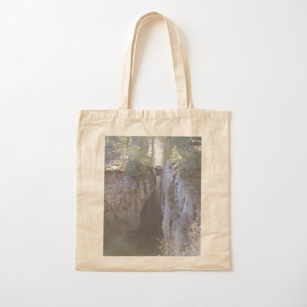 Suspended Rocks, Maligne Canyon, Alberta Cotton Tote Bag