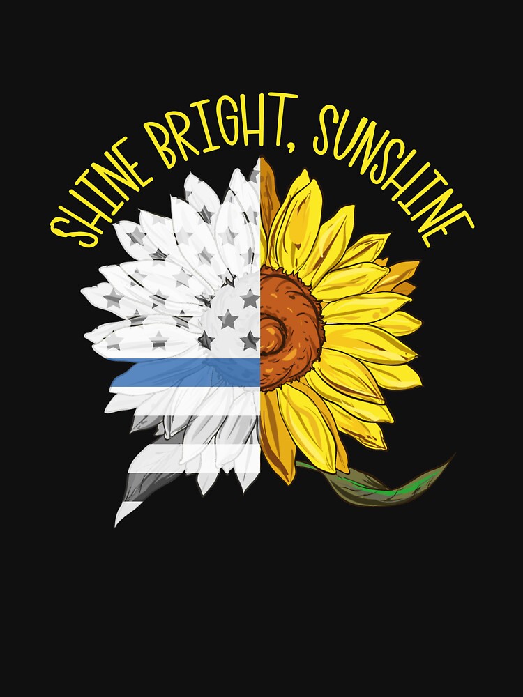 Sunflower Blue Line Svg - Layered SVG Cut File