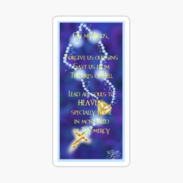Rosary Prayer Sticker