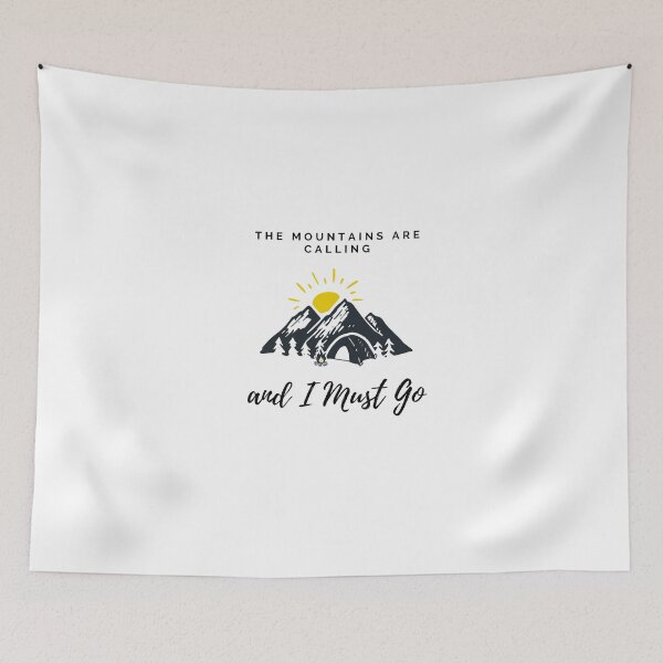 Item preview, The Mountains are calling and I must GO, special gift for Campers or Van lifers, Modern Nomads, Van Lovers, Mountaineers designed and sold by popotamfriends.