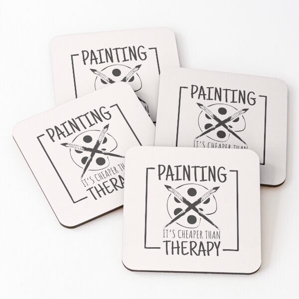 Artikelvorschau, Painting it´s cheaper than therapy entworfen und verkauft von Schmuddelshirt.
