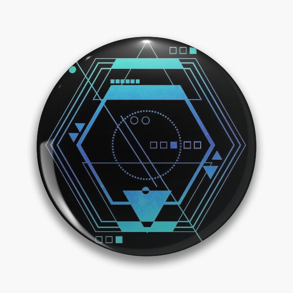Item preview, Blue Geometric galaxy ciberpunk abstract  designed and sold by Carolina Salazar.