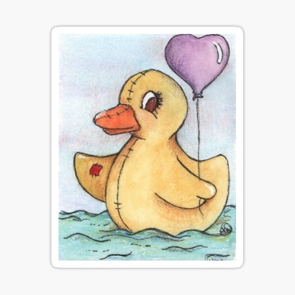 Rubber Duckie Sticker For Sale By Tmsantoro Redbubble