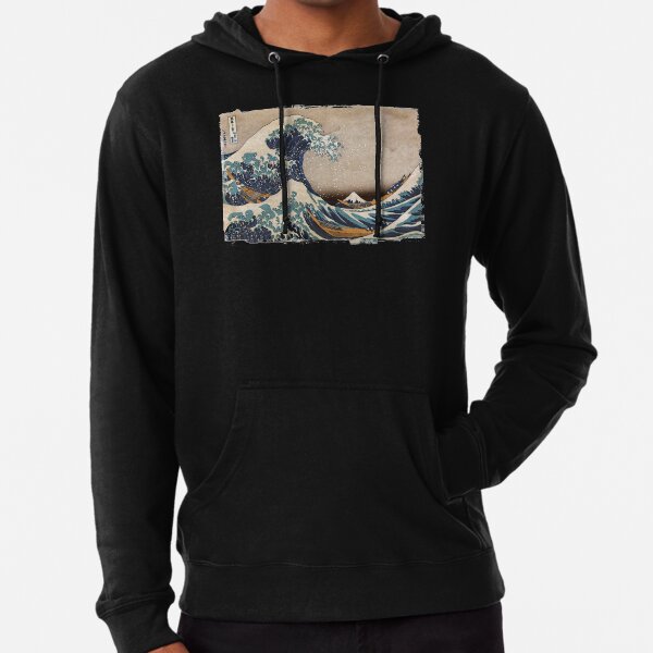 The Great Wave off Kanagawa Lightweight Hoodie