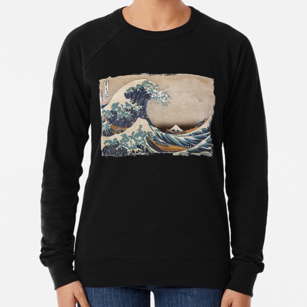The Great Wave off Kanagawa Lightweight Sweatshirt