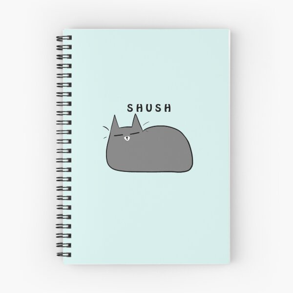 Artikelvorschau, Pessimistische Katzen - Grey Shush entworfen und verkauft von Tsuki’s Corner.