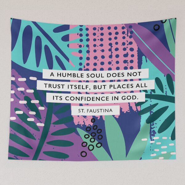 Item preview, Confidence in God, St Faustina, Catholic Saint Quote designed and sold by StudioCitrine.