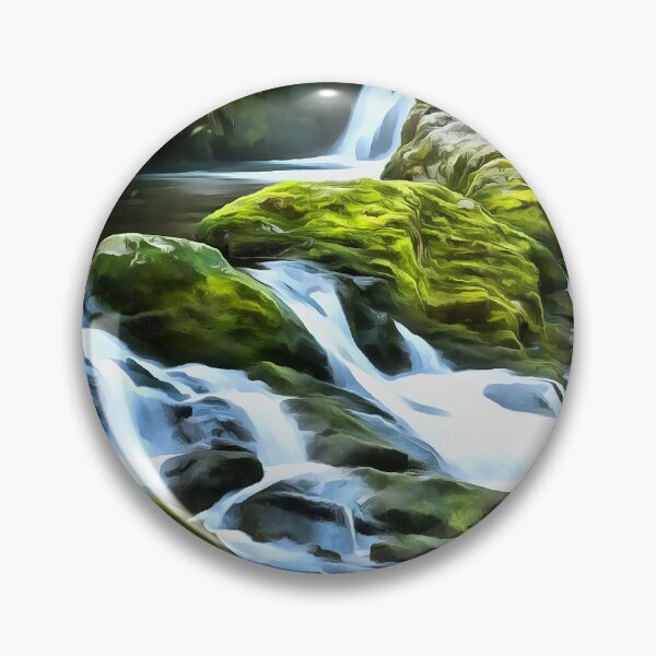 Item preview, Ingleton Waterfall (Painting) designed and sold by cmphotographs.