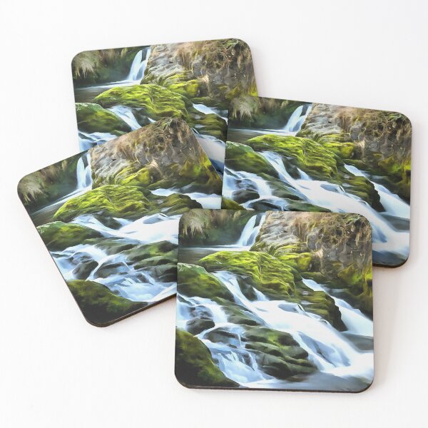 Item preview, Ingleton Waterfall (Painting) designed and sold by cmphotographs.