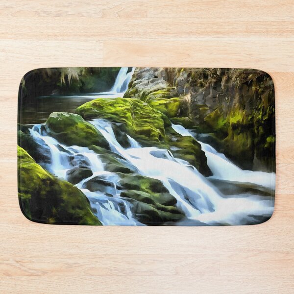 Item preview, Ingleton Waterfall (Painting) designed and sold by cmphotographs.