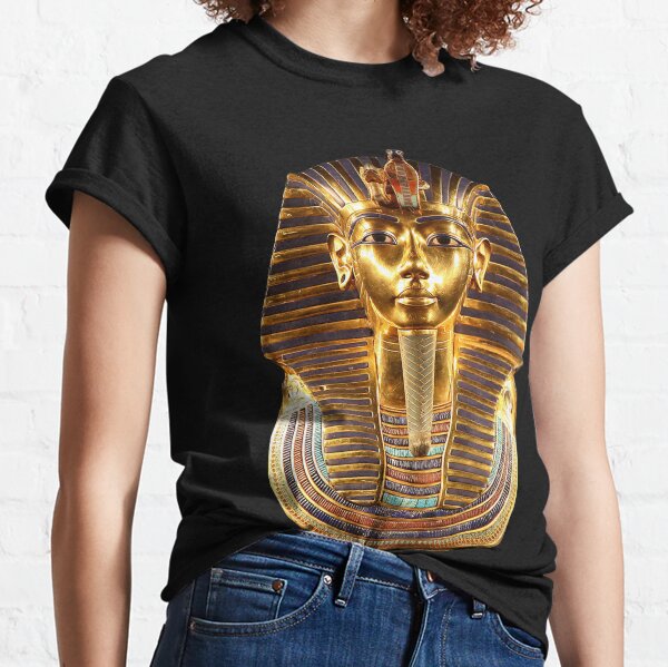 EGYPT. Egyptian. King Tut. Tutankhamun. Tutenkhamen. Tutenkhamon. Pharaoh, 18th dynasty, on Black. Classic T-Shirt