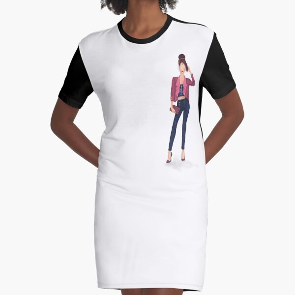 Standing Tall Graphic T-Shirt Dress