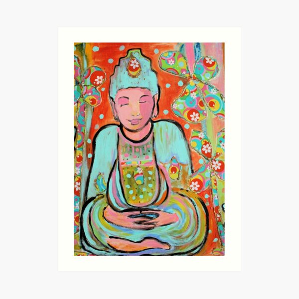 Funky Buddha Art Print