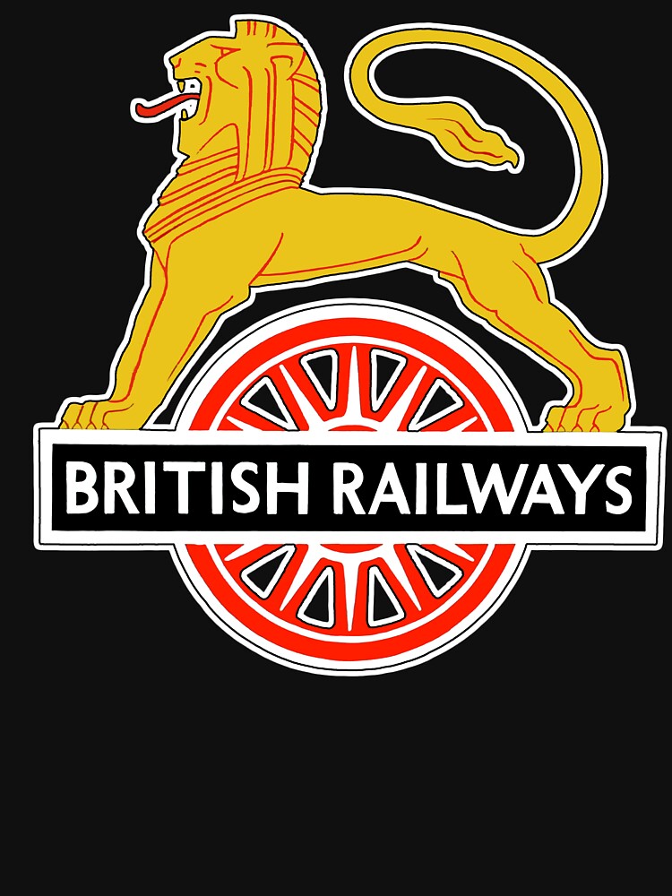 BRITISH RAILWAYS. BR. SIGN. First logo. British Railways. Cycling Lion. by TOMSREDBUBBLE