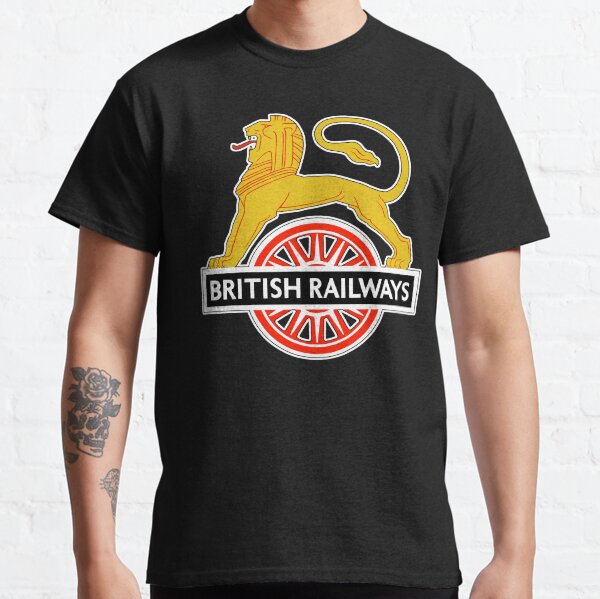 BRITISH RAILWAYS. BR. SIGN. First logo. British Railways. Cycling Lion. Classic T-Shirt