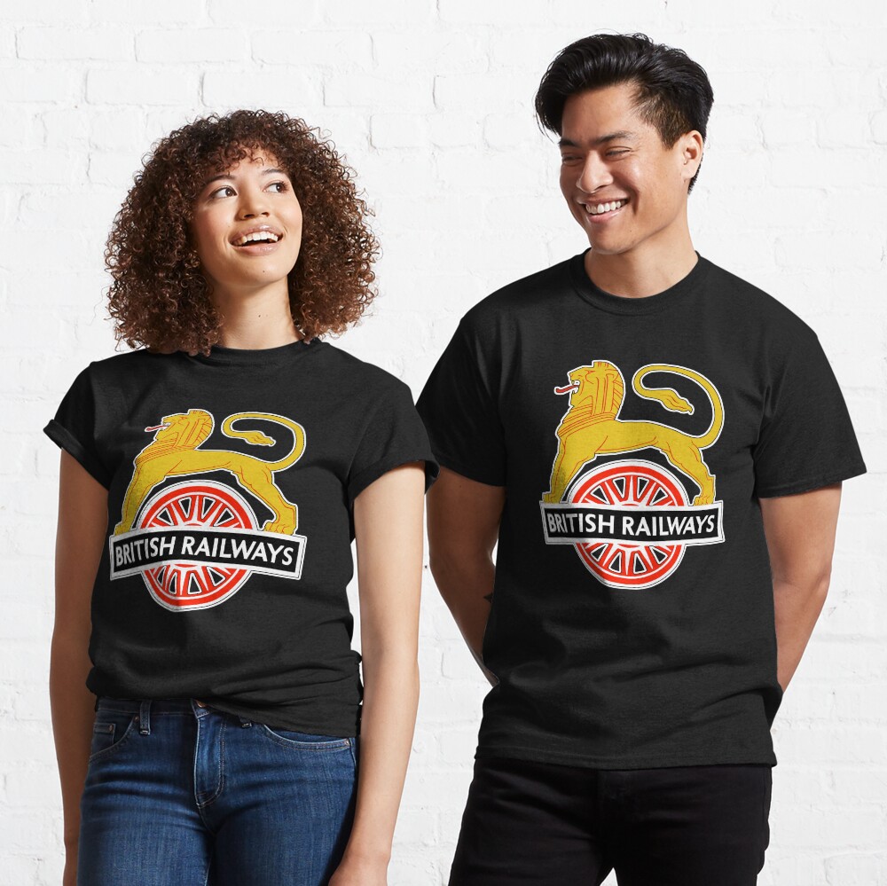 BRITISH RAILWAYS. BR. SIGN. First logo. British Railways. Cycling Lion. Classic T-Shirt