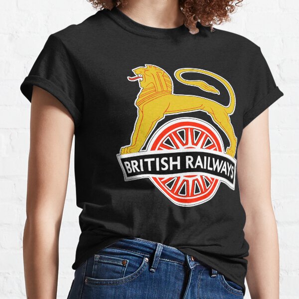 BRITISH RAILWAYS. BR. SIGN. First logo. British Railways. Cycling Lion. Classic T-Shirt