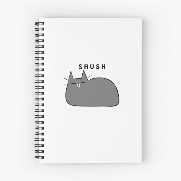 Artikelvorschau, Pessimistische Katzen - Grey Shush entworfen und verkauft von Tsuki’s Corner.