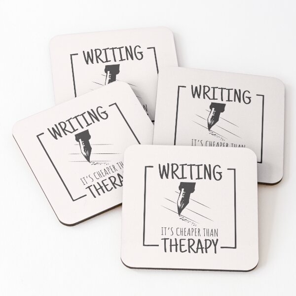 Artikelvorschau, Writing it´s cheaper than therapy entworfen und verkauft von Schmuddelshirt.