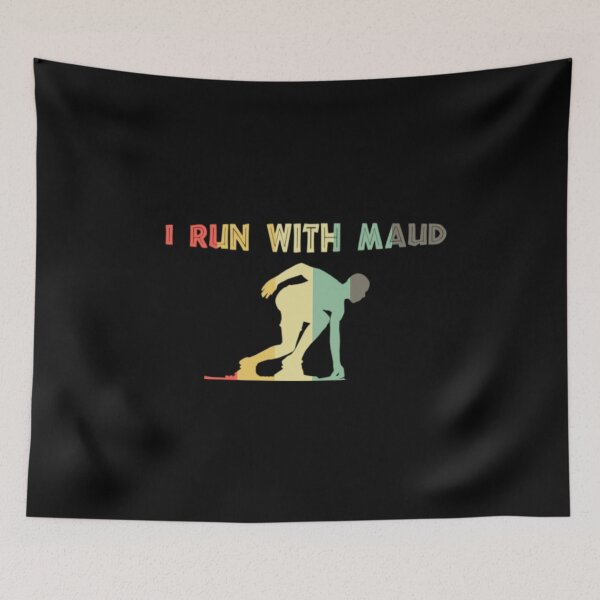 Item preview, I Run With Maud Justice for Ahmaud Arbery designed and sold by Combistudios.