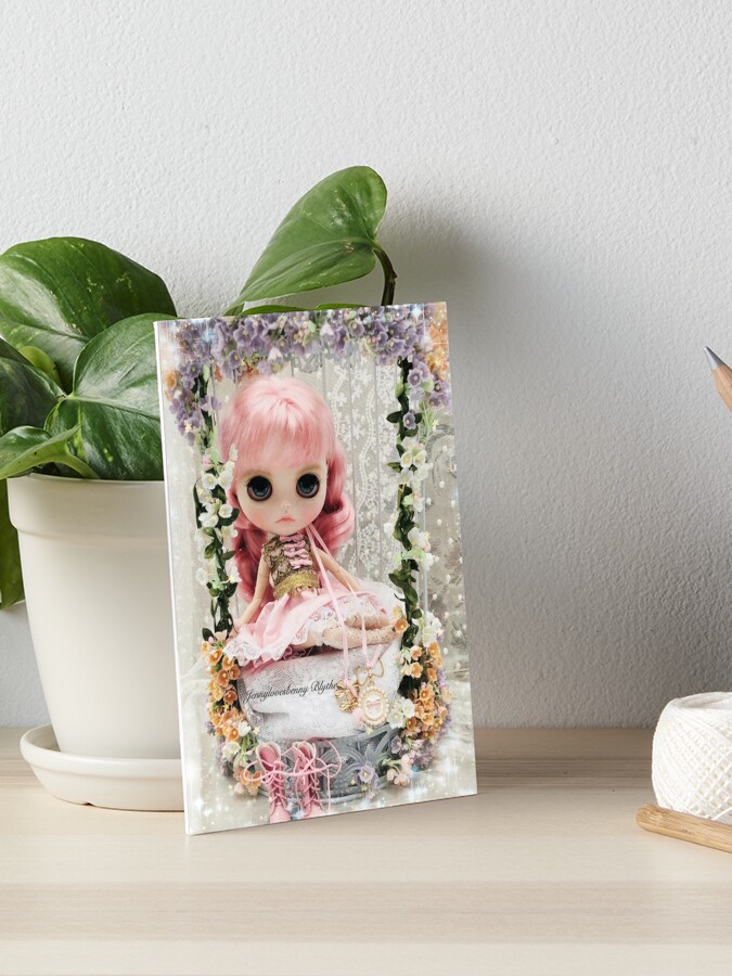 Thistlewynn Elf Blythe Doll - in the garden Art Board Print for Sale by  jennylovesbenny