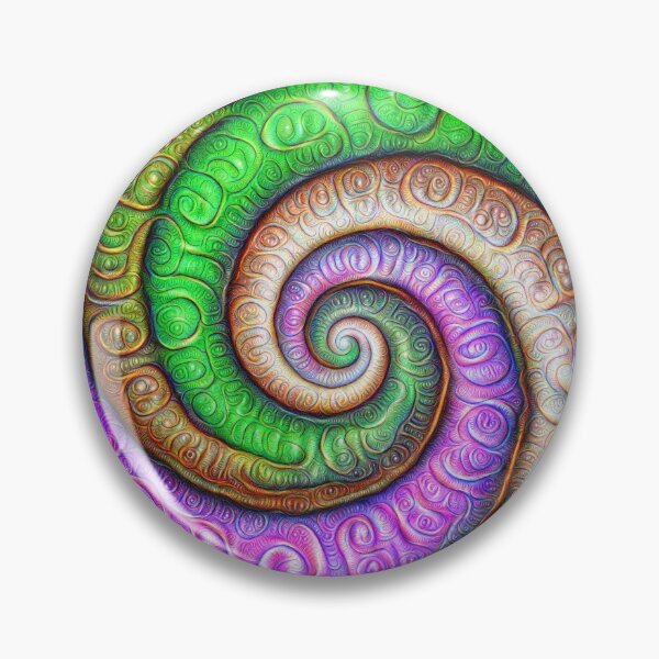 Item preview, Fibonacci spiral #DeepDream #Art designed and sold by blackhalt.