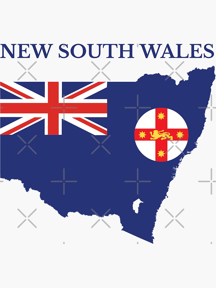 Thumbnail 3 of 3, Sticker, New South Wales, Australian State designed and sold by marosharaf.