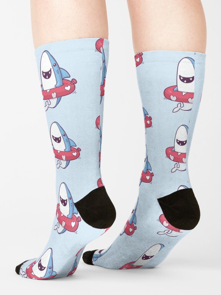 Alternate view of Shark Summer Fun Socks