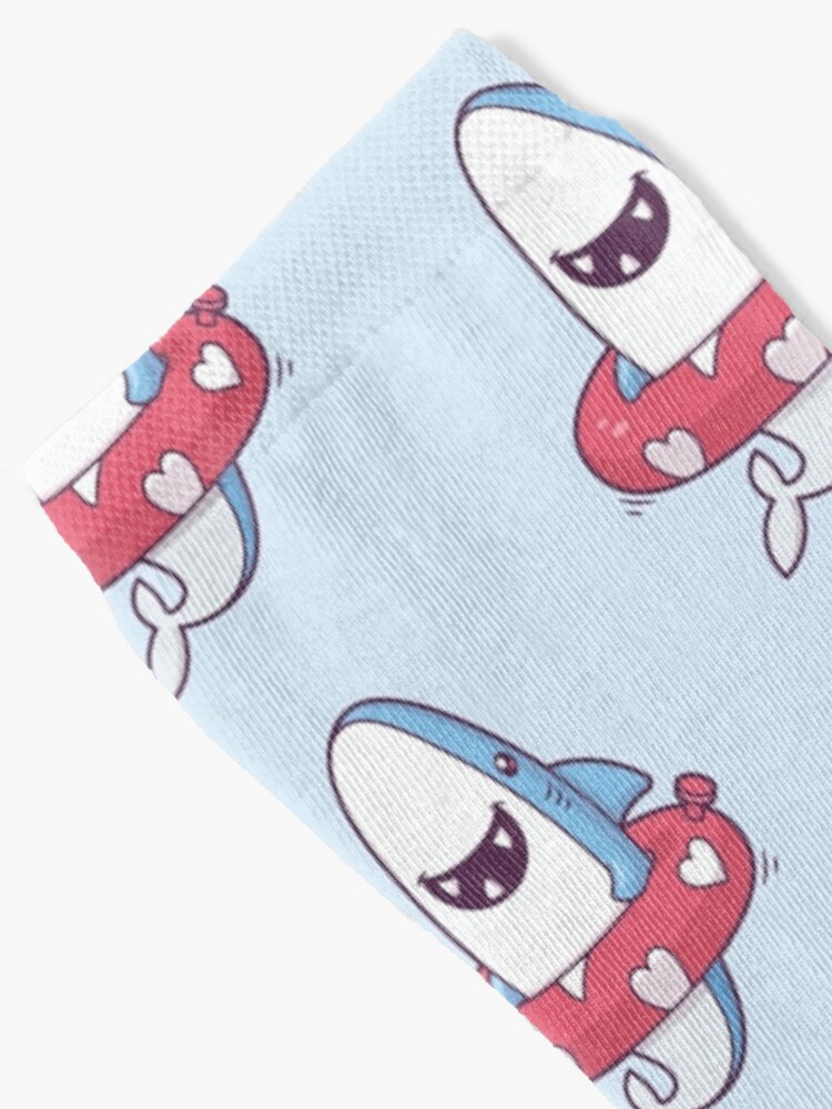 Alternate view of Shark Summer Fun Socks