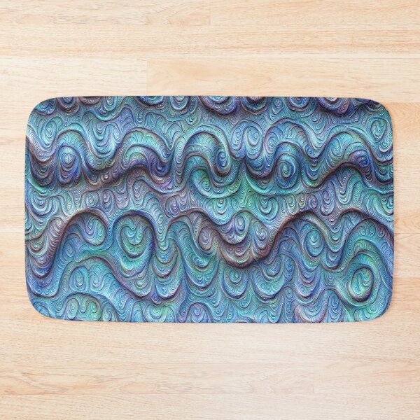 Item preview, Frozen sea liquid lines and waves #DeepDream designed and sold by blackhalt.