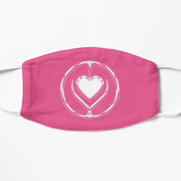 Logo Gaga Stupid Love Chromatica (Chrome blanc / rose) Masque sans plis