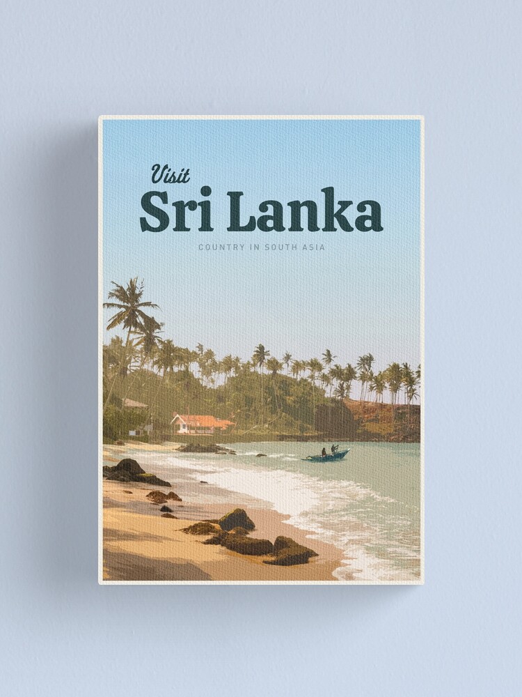 "Visit Sri Lanka" Canvas Print for Sale by CallumGardiner Redbubble