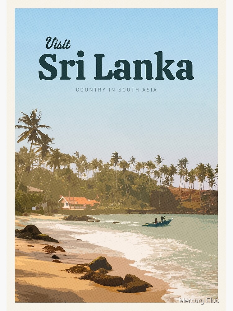 Disover Visit Sri Lanka Premium Matte Vertical Poster