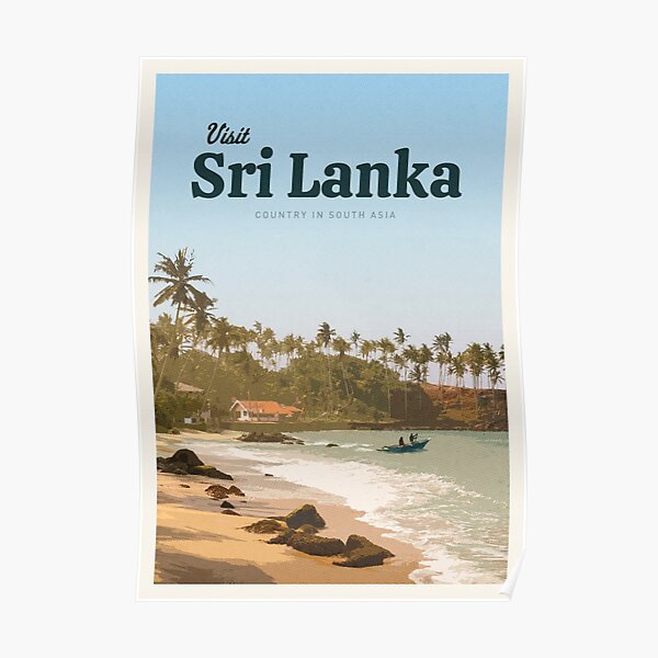 "Visit Sri Lanka" Poster By CallumGardiner | Redbubble