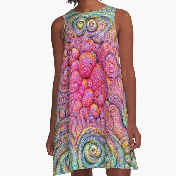 State of matter — Mesophase #DeepDream A-Line Dress
