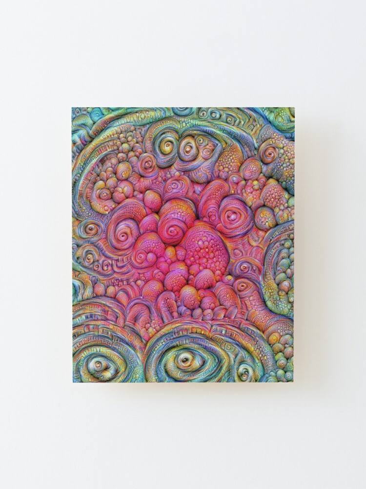 Alternate view of State of matter — Mesophase #DeepDream Mounted Print