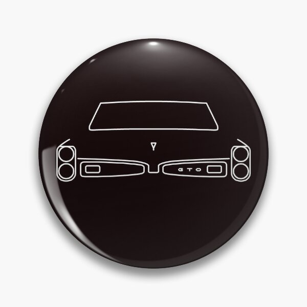 Item preview, Pontiac GTO outline graphic (white) designed and sold by soitwouldseem.