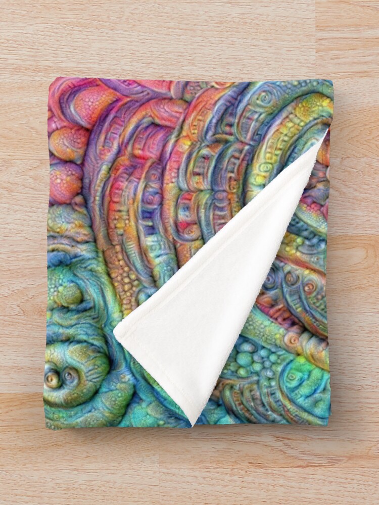 Alternate view of State of matter — Mesophase #DeepDream Throw Blanket