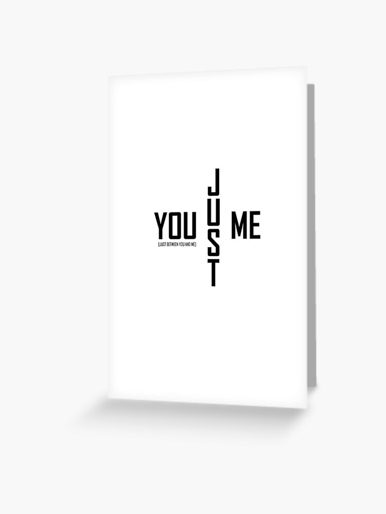 Blank Card Just For You Blank Card Just For You