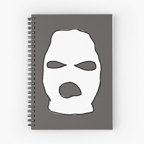 Item preview, white skimask t-shirt designed and sold by Kawtareel.