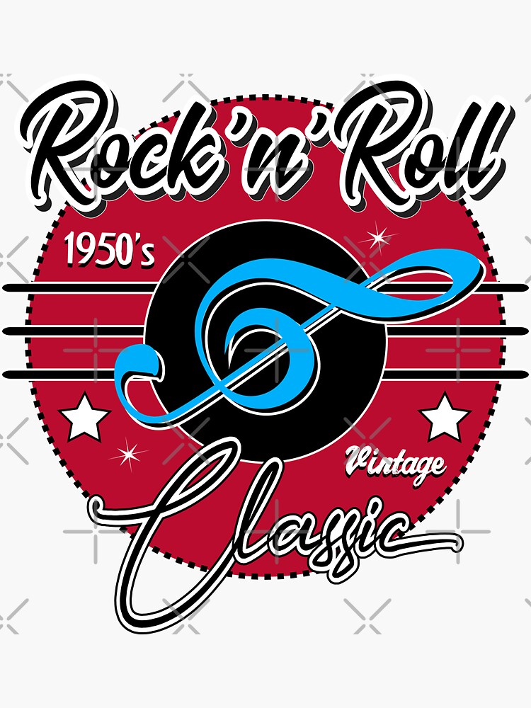 Premium Vector  Seven rock and roll stickers