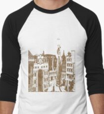 Downtown Battle Mountain Men's Baseball ¾ T-Shirt