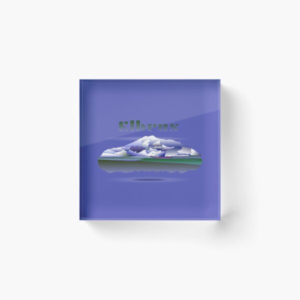 Item preview, Elbrus Mountain, Russia.  Minimalist Illustration. designed and sold by Davey's Designs.