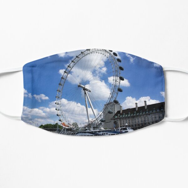 London Eye on a sunny day Mask