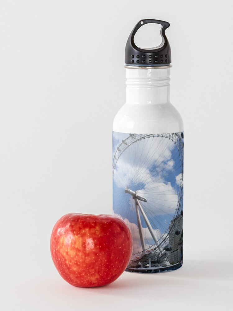 Alternate view of London Eye on a sunny day Water Bottle