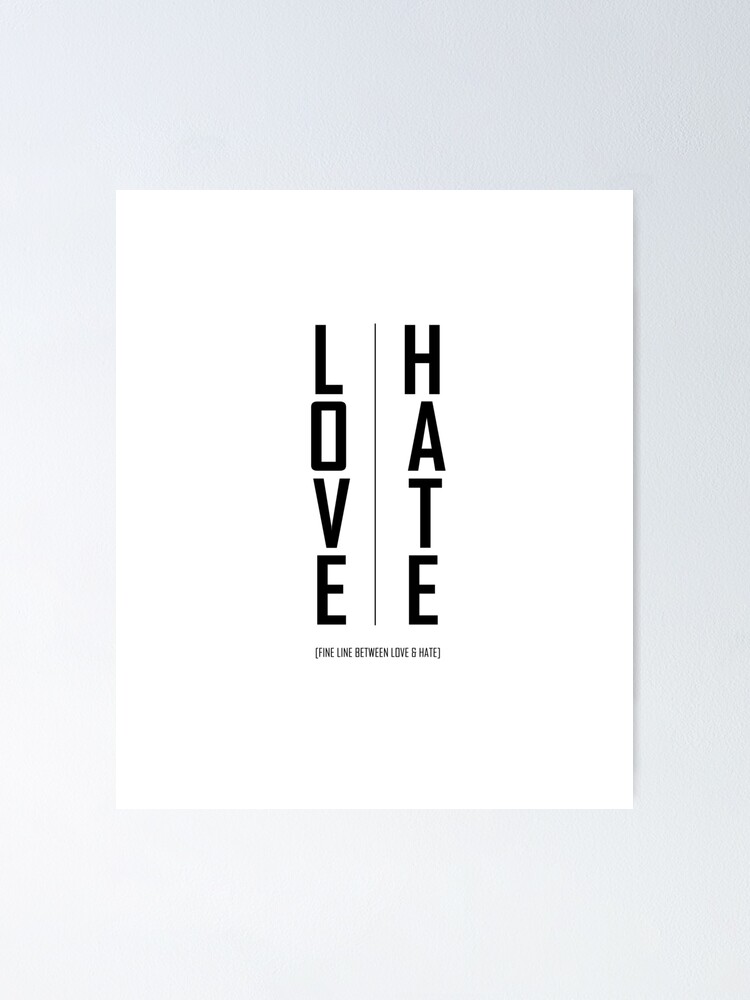 Fine Line Between Love and Hate - Word Puzzle