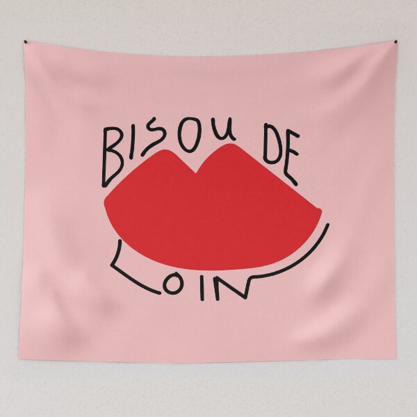 Item preview, Kiss from afar humor mouth designed and sold by LeCrayonStudio.