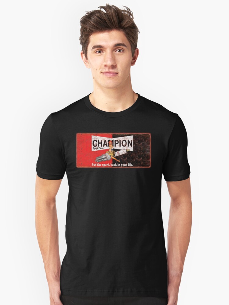 champion spark plug t shirt vintage