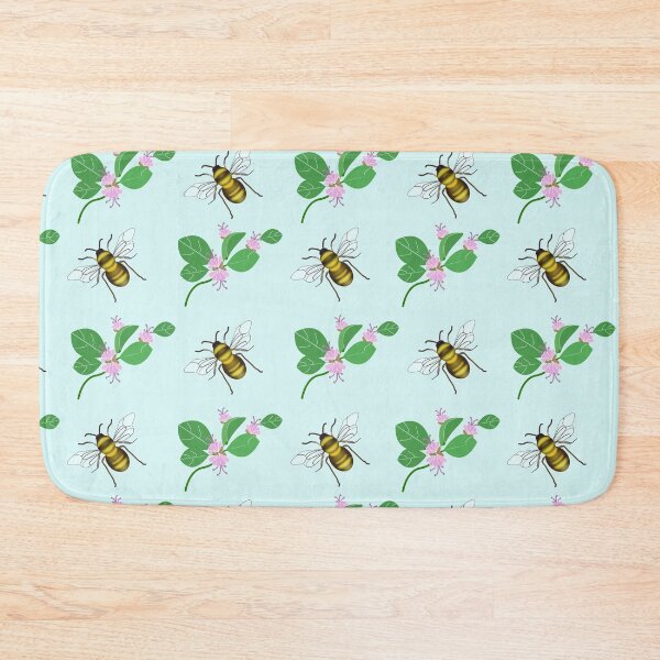 Item preview, Honeysuckle and honey bee designed and sold by designInk.